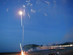 fireworks on the beach