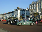 Three castles classic cars on Llandudno promenade