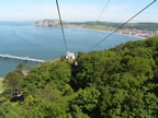 view from Llandudno cable car ride